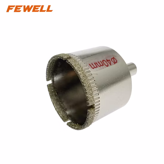 Sierra perforadora de vidrio de diamante de primera calidad, 40 mm, para baldosas de cerámica de vidrio, ladrillos pulidos, granito
